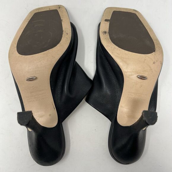 Tony Bianco Nappa Mule in Black Leather Size US 5 EUC Minimalist - Picture 10 of 11